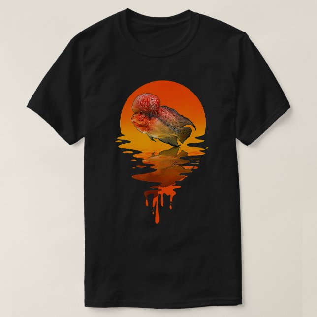 Vintage Retro Style Flowerhorn  T-Shirt (Design Front)