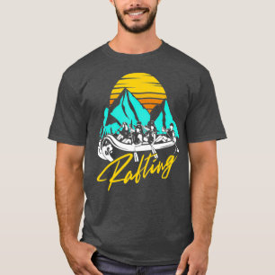 Vintage Retro Style Rafting River Water Sports T-Shirt