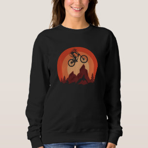 Vintage Retro Style Sunset Arizona Mountain Biking Sweatshirt