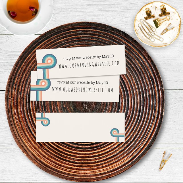 Vintage Retro Style Wedding RSVP Website Cards (Creator Uploaded)