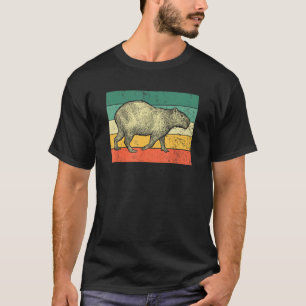 Vintage Retro Style Wildlife Animal Capybara Men T-Shirt