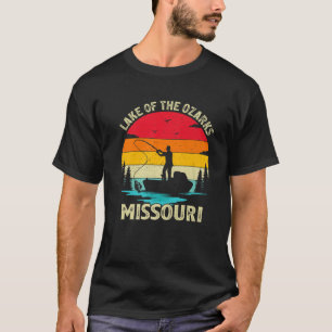 Vintage Retro Summer Fishing Missouri Lake Of The T-Shirt