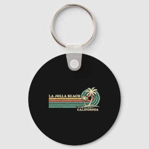 Vintage Retro Summer Vacation California La Jolla  Key Ring