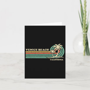 Vintage Retro Summer Vacation California Venice Be Card