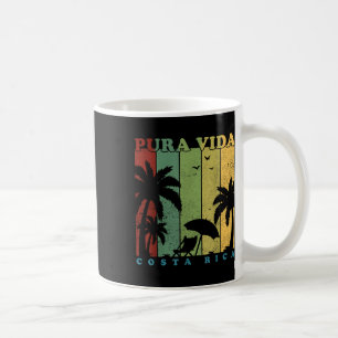 Vintage Retro Summer Vacation Costa Rica Pura Vida Coffee Mug