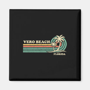 Vintage Retro Summer Vacation Florida Vero Beach M Magnet