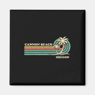 Vintage Retro Summer Vacation Oregon Cannon Beach Magnet