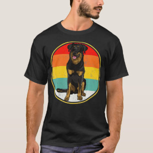 Vintage Retro Sunset Beauceron Dog T-Shirt