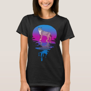 Vintage Retro Sunset Bobcat T-Shirt