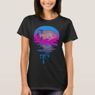 Vintage Retro Sunset Cichlid T-Shirt