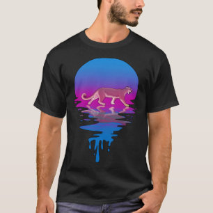 Vintage Retro Sunset Cougar T-Shirt