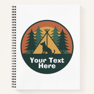Vintage Retro Sunset Dad and Grandpa Personalised Notebook