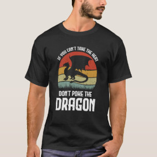 Vintage Retro Sunset Don't Poke The Dragon T-Shirt
