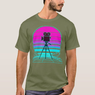 Vintage Retro Sunset Film Maker _nxpl_nxpl T-Shirt