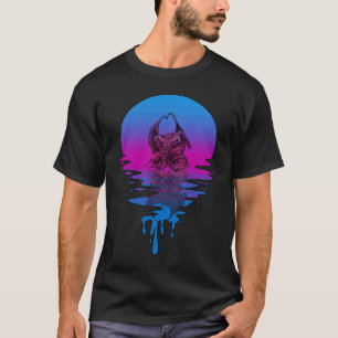 Vintage Retro Sunset Gargoyle T-Shirt