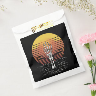 Vintage Retro Sunset Halloween Zombie Hand Scary Favour Bag