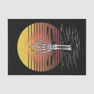 Vintage Retro Sunset Halloween Zombie Hand Scary Tissue Paper