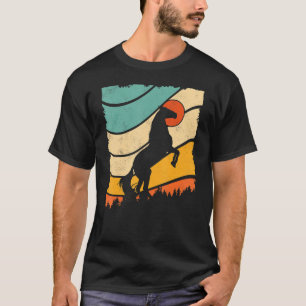Vintage Retro Sunset Horse Wild Animal Wild Horses T-Shirt