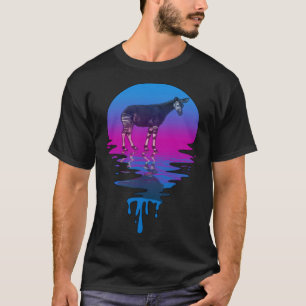 Vintage Retro Sunset Okapi T-Shirt
