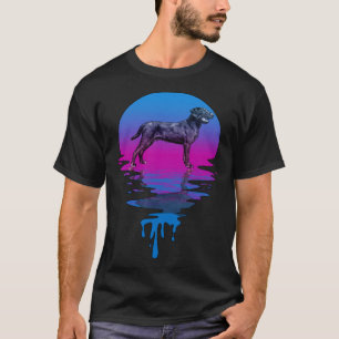 Vintage Retro Sunset Pudelpointer T-Shirt