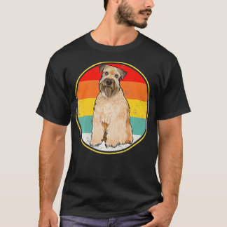 Vintage Retro Sunset Soft Coated Wheaten Terrier D T-Shirt