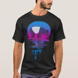 Vintage Retro Sunset Tapir T-Shirt