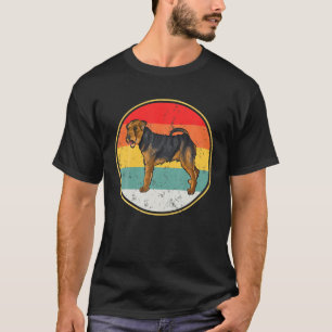 Vintage Retro Sunset Welsh Terrier Dog T-Shirt
