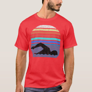 Vintage Retro Swim Swimmer Swimming 80s Gifts T-Shirt