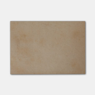 Vintage Retro Tan Brown Paper Parchment Background Post-it Notes