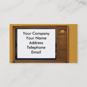 Vintage Retro Television Business Card