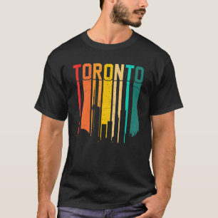 Vintage Retro Toronto Ontario Canada Skyline Canad T-Shirt