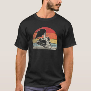 Vintage Retro Train Engineer Engine Conductor T-Shirt