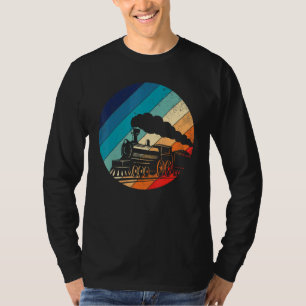 Vintage Retro Train Railroad Locomotive T-Shirt