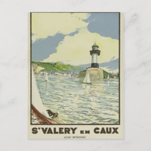 Vintage retro travel postcard France Seine