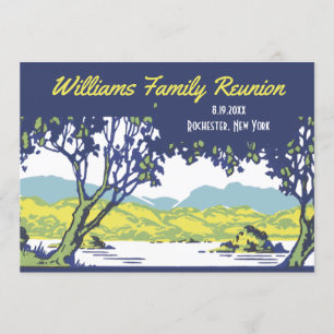 Vintage Retro Tree Family Reunion Invitation