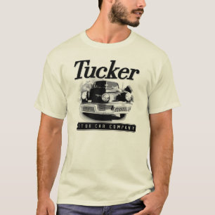 Vintage Retro Tucker Motor Car Logo and Car Tee