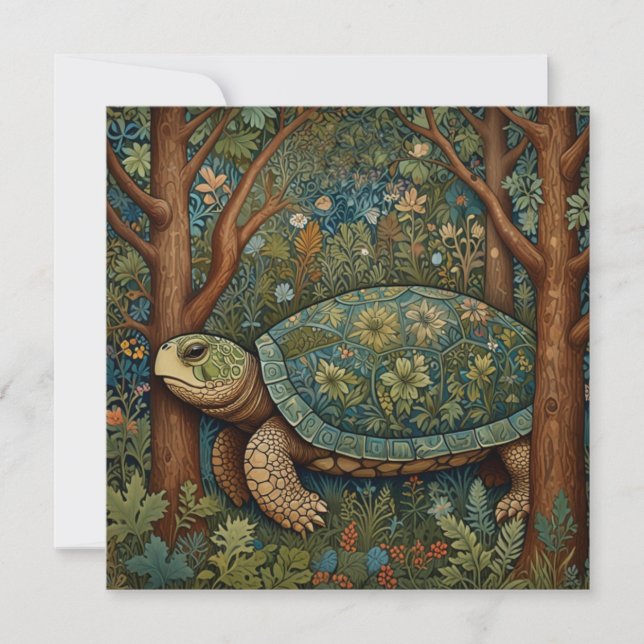 Vintage retro turtle bohemian boho woodland (Front)