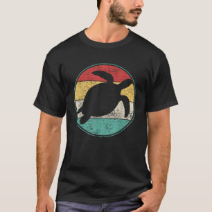 Vintage Retro Turtle Tortoise Waterturtle Marine B T-Shirt