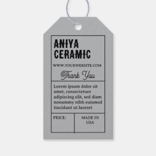 Vintage Retro Typography Product Price Hang Tag