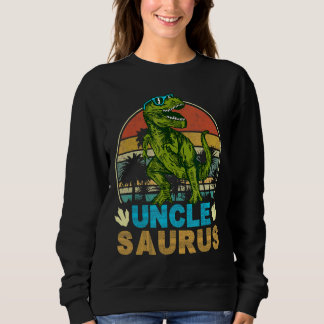 Vintage Retro Unclesaurus Dinosaur Trex Sweatshirt