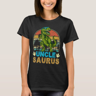 Vintage Retro Unclesaurus Dinosaur Trex T-Shirt