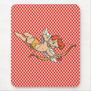 Vintage/retro Valentine's day cupid Mouse Pad