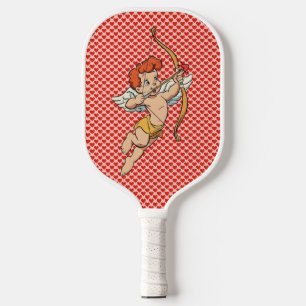 Vintage/retro Valentine's day cupid Pickleball Paddle