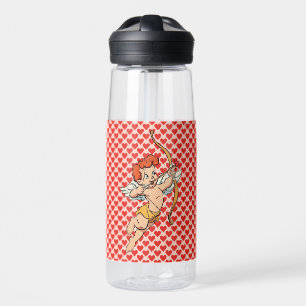 Vintage/retro Valentine's day cupid Water Bottle