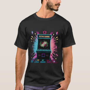 Vintage Retro Video Games Gaming gift arcade T-Shi T-Shirt