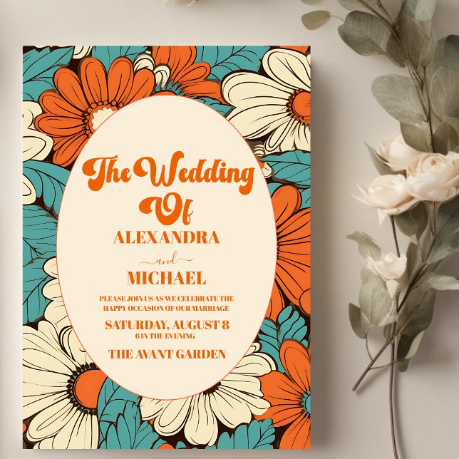 Vintage Retro Wedding  Invitation (Creator Uploaded)