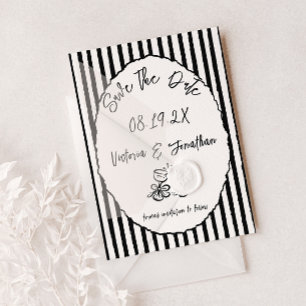 Vintage Retro Wedding Save The Date