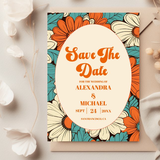 Vintage Retro Wedding  Save The Date (Creator Uploaded)