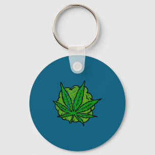 Vintage Retro Weed 2026 Key Ring