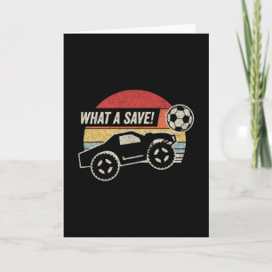 Vintage Retro What A Save! Rocket Rc Soccer Car Ga Card